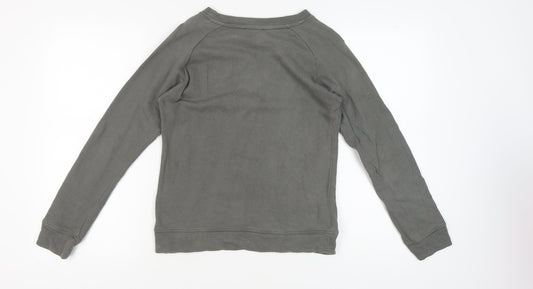 Moss Copenhagen Women's Grey Cotton Pullover Sweatshirt S