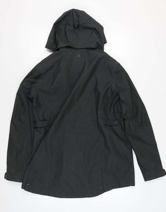 Mountain Warehouse Women's Black Rain Jacket Size 16
