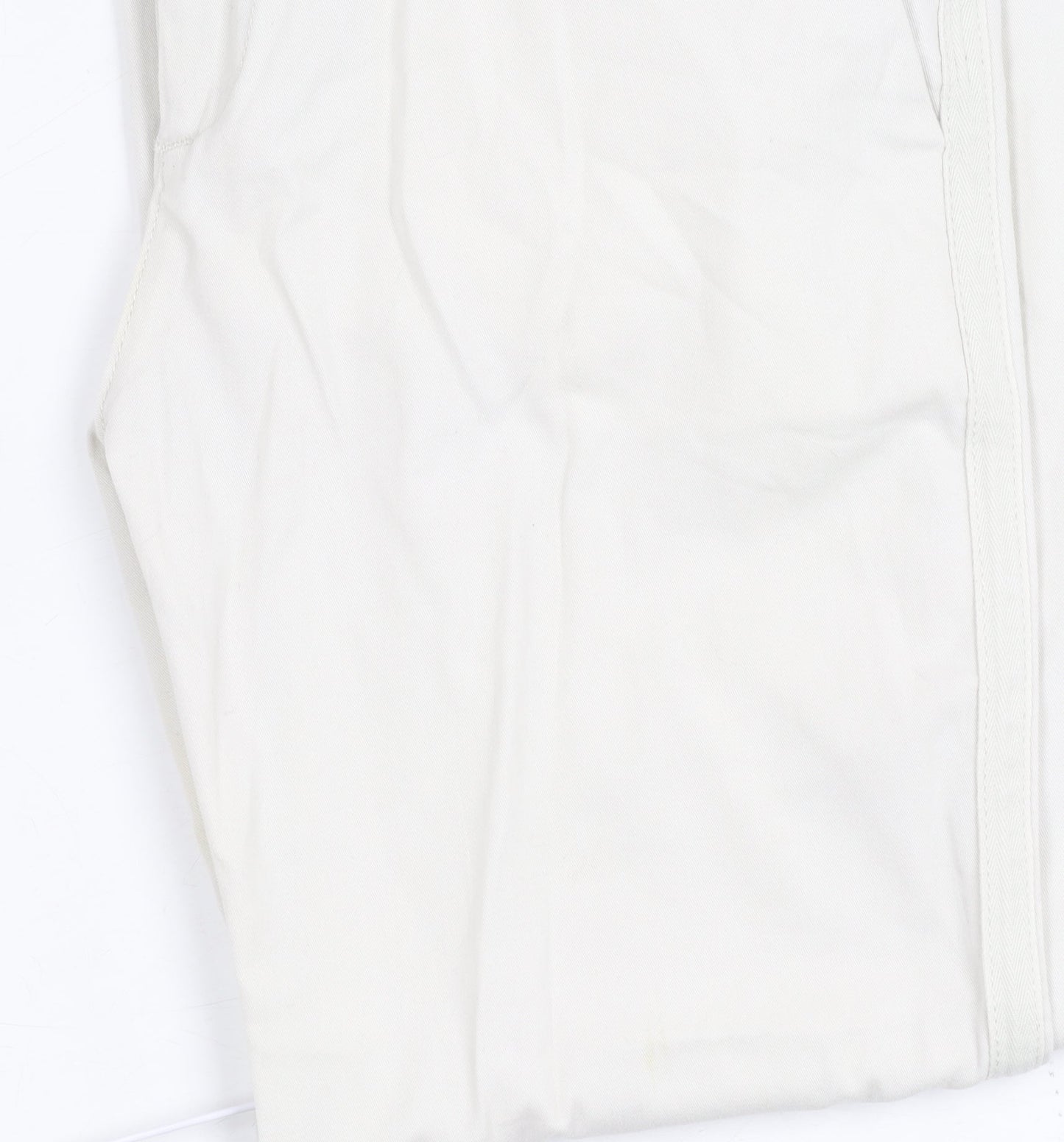 Hush Women's White Trousers Size 8 Cotton Blend