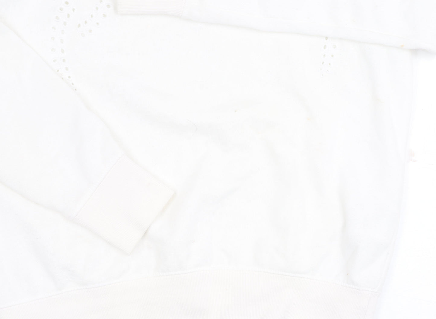 H&M Women's White Pullover Jumper Size 12