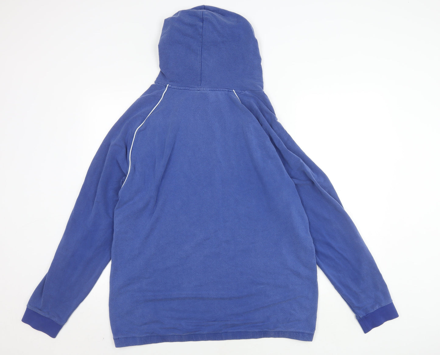 Hugo Boss Men's XL Blue Pullover Hoodie, Logo Accents