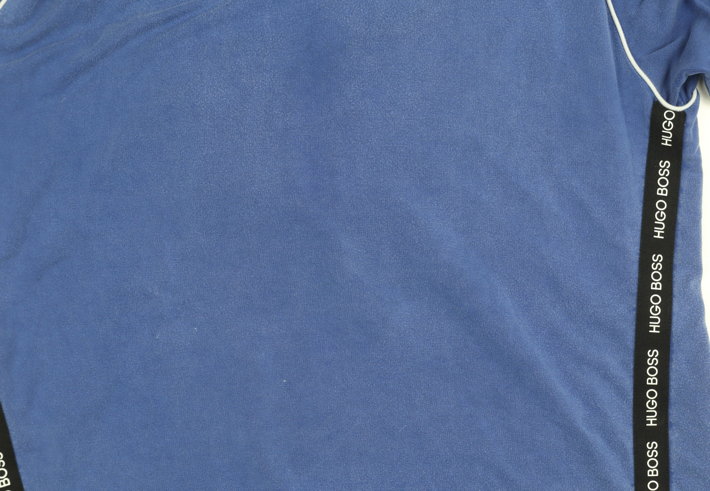 Hugo Boss Men's XL Blue Pullover Hoodie, Logo Accents