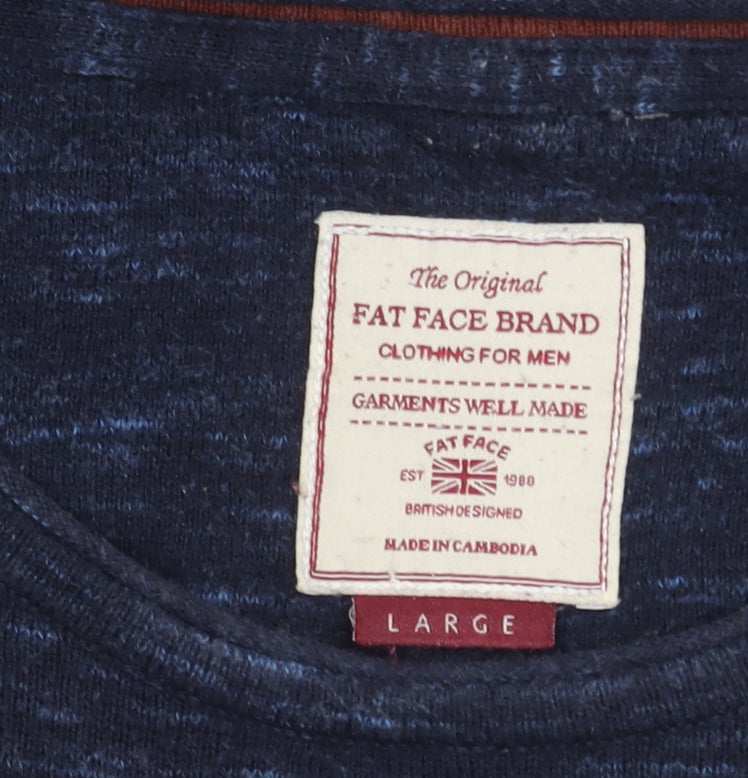Fat Face Men's Blue Pullover Jumper L