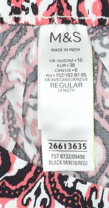 Marks and Spencer Women’s Multicoloured Cropped Trousers