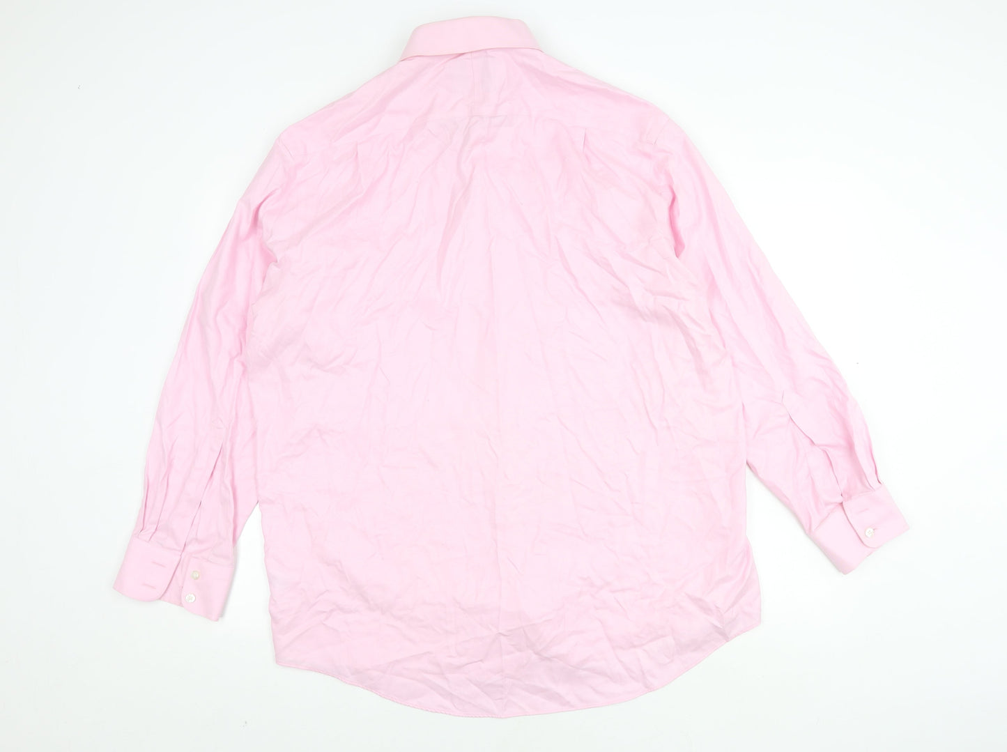 Charles Tyrwhitt Men's Pink Classic Fit Shirt 43 Long Sleeve