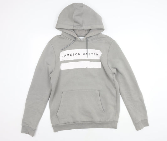Jameson Carter Men's Grey Pullover Hoodie, M