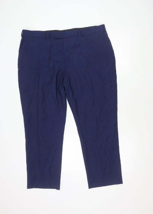 Charles Tyrwhitt Men's Blue Slim Fit Suit Trousers