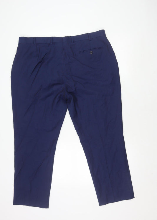 Charles Tyrwhitt Men's Blue Slim Fit Suit Trousers