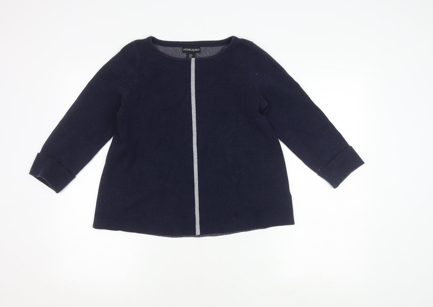 Cynthia Rowley Women's Blue Cardigan S, Long Sleeve