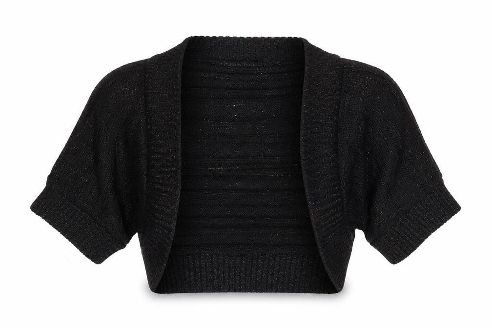 Quiz Women's Black Knit Shrug M/L