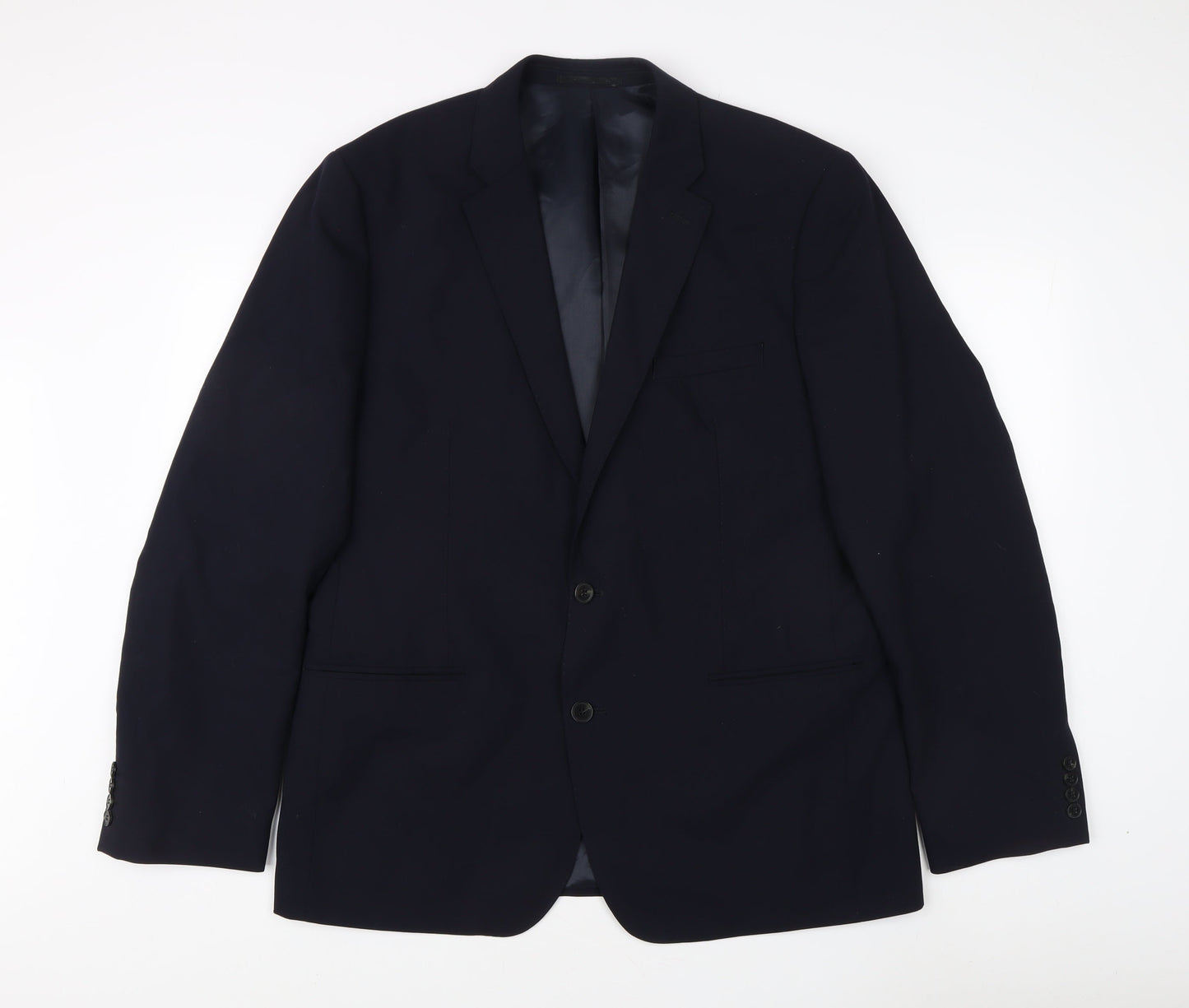 French Connection Men's Blue Blazer 44 Single-Breasted