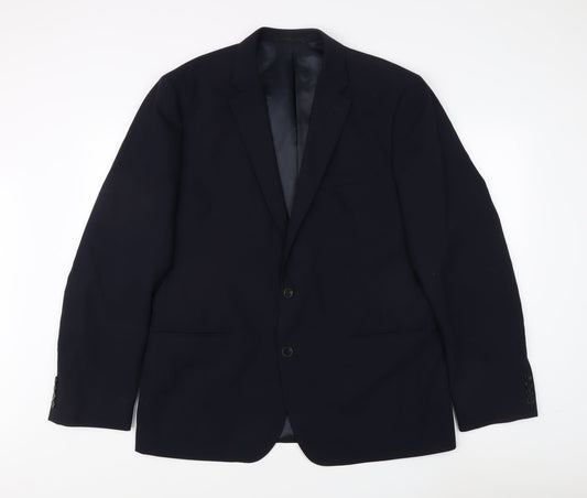 French Connection Men's Blue Blazer 44 Single-Breasted