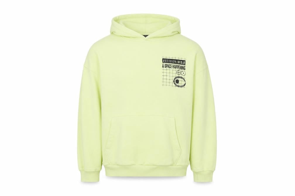 Marks and Spencer Boys Green Hoodie 13-14 Years Cotton Blend