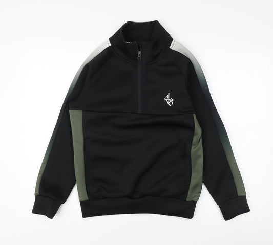 Sonneti Boys Black 1/4 Zip Sweatshirt 11-12 Years
