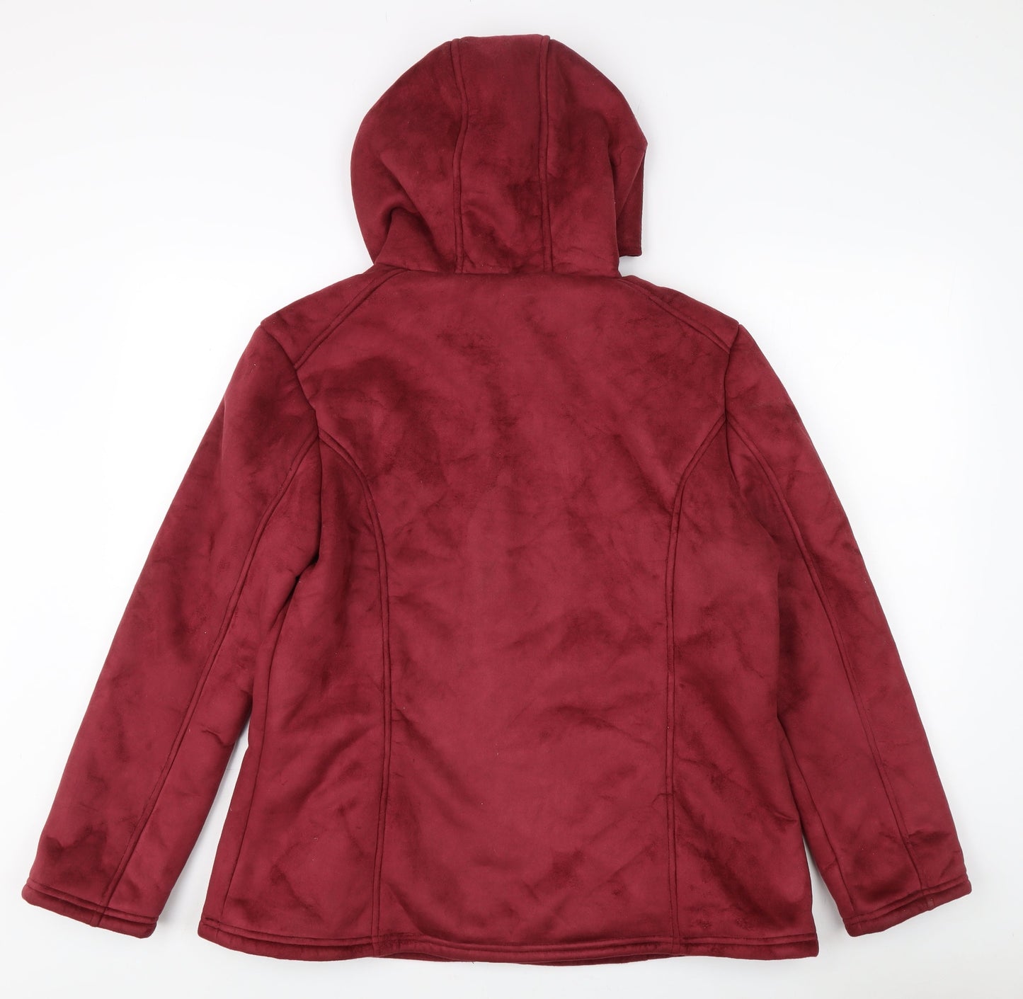 Mia Moda Women's Red XL Hooded Jacket