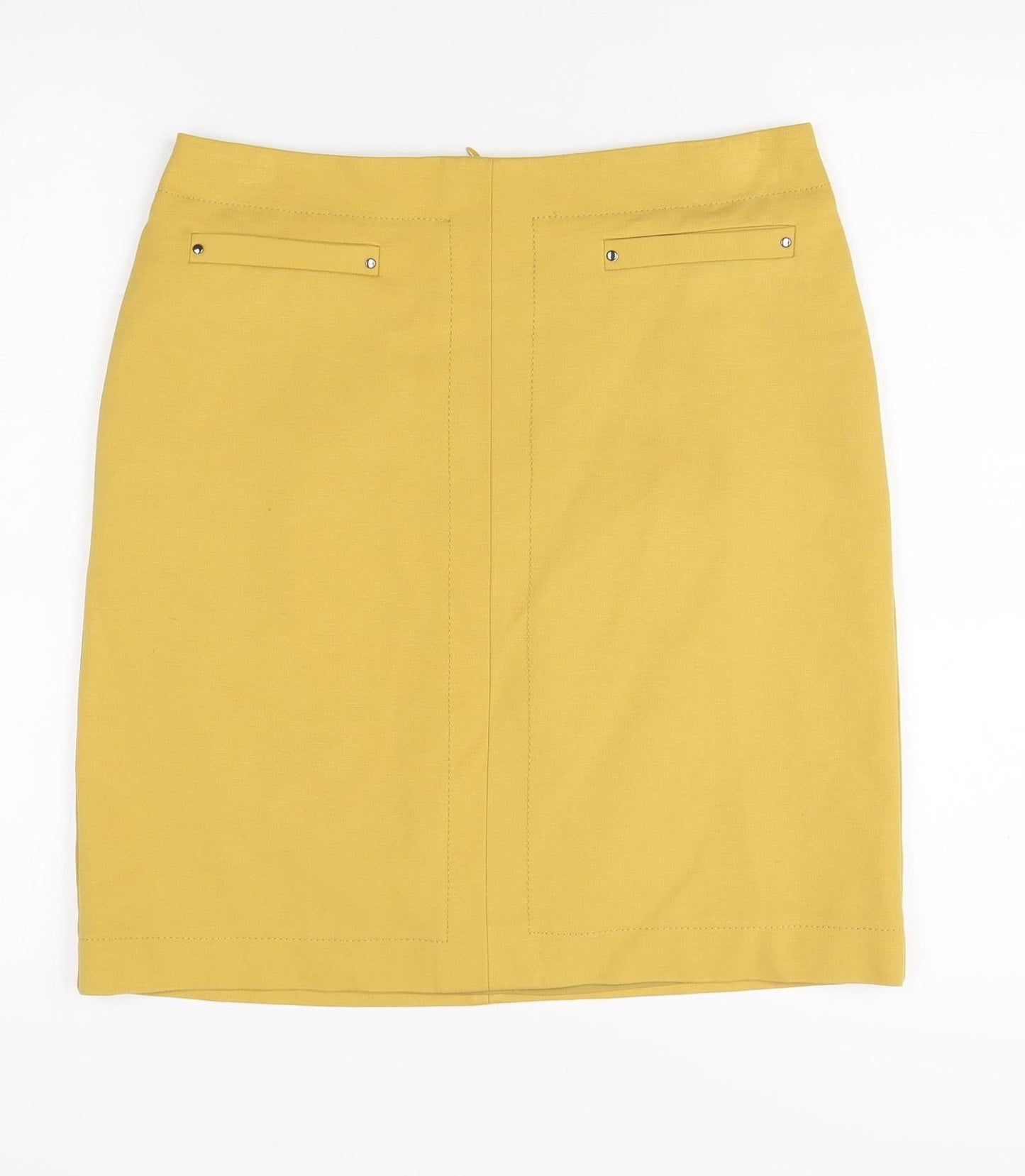 M&Co Women's Yellow Pencil Skirt Size 10