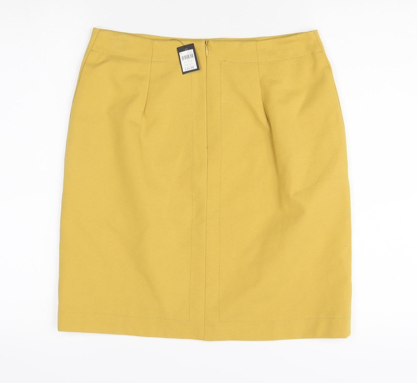 M&Co Women's Yellow Pencil Skirt Size 10