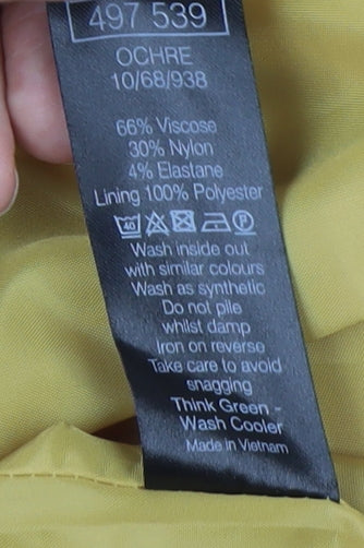 M&Co Women's Yellow Pencil Skirt Size 10