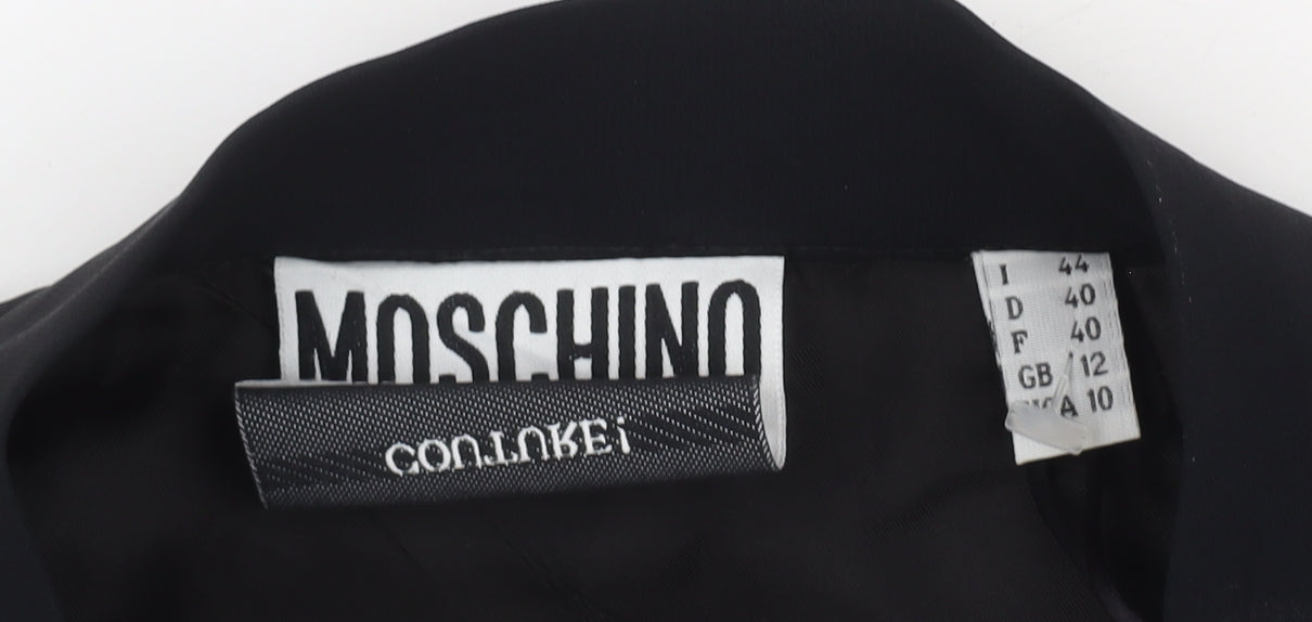 Moschino Women's Black Pencil Skirt Size 12