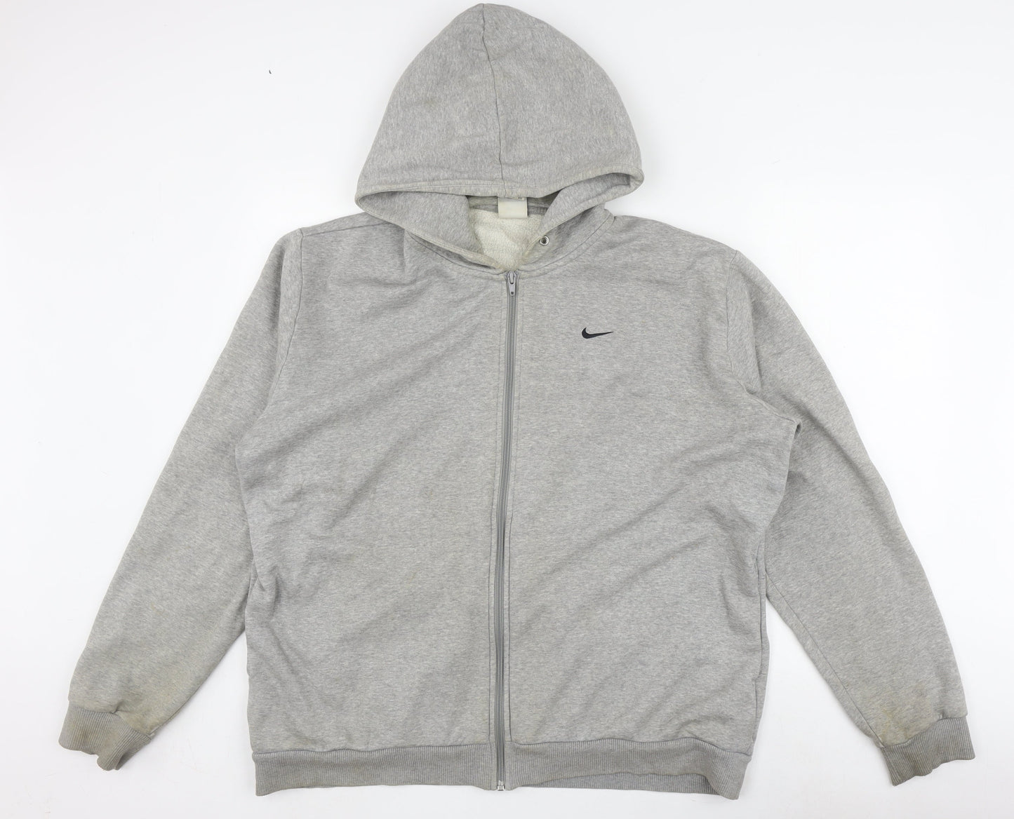 Nike Men's Grey XL Full Zip Hoodie