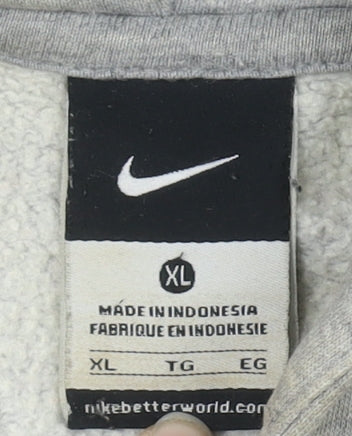 Nike Men's Grey XL Full Zip Hoodie