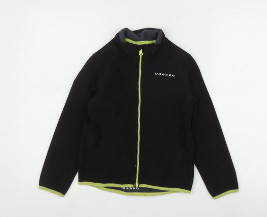 Dare 2b Boys Black Cycling Jacket 7-8 Years Full Zip Sports