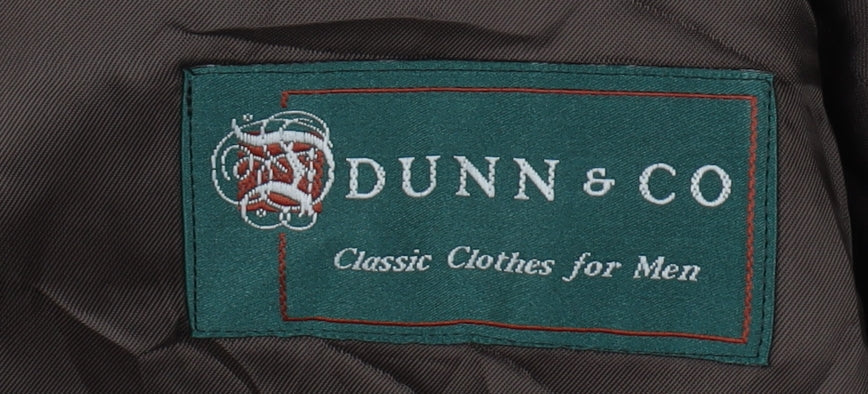 Dunn & Co Men’s Brown Check Blazer 40R Classic Style