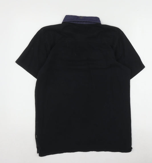 Jeff Banks Men's Black Polo Shirt M - Short Sleeve