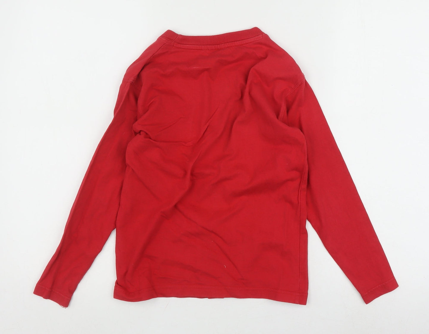 Kangaroo Poo Boys Red Long Sleeve Graphic T-Shirt 7-8 Years