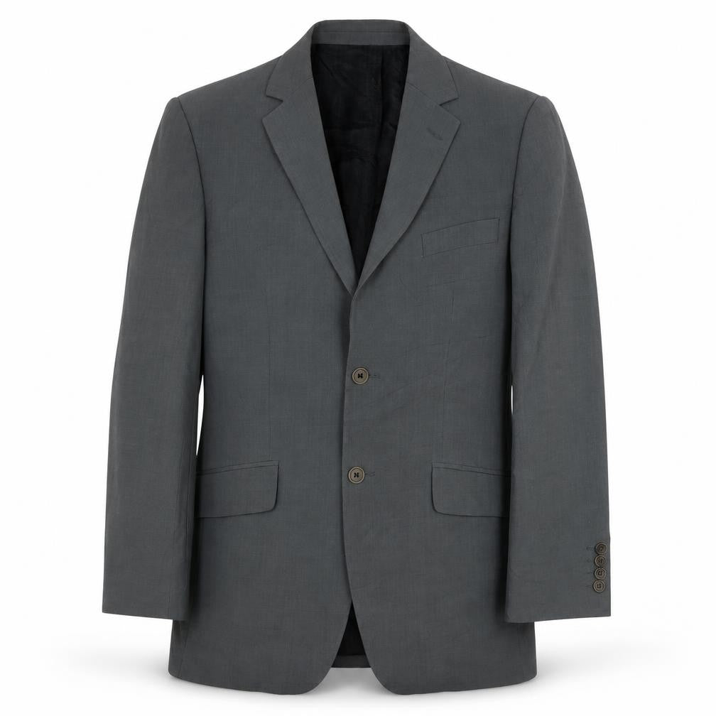 Mens 38 Chest Regular Ted Baker Grey Two-Button Blazer