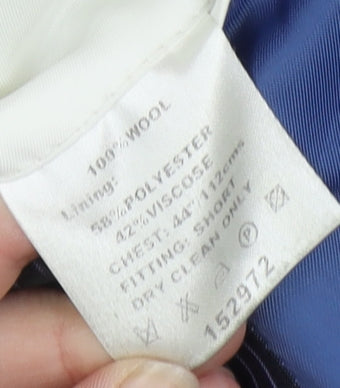 Daniel Hechter Men's Blue Blazer 44 Short Jacket
