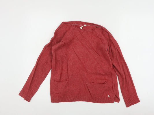 White Stuff Women's Red Jumper, Size 8, Cashmere Blend