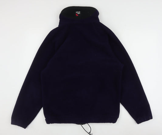 Enigma Men's Blue Fleece Jacket S Casual Full Zip