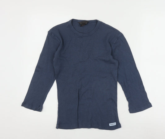 Abercrombie & Fitch Unisex Blue Long Sleeve Top L