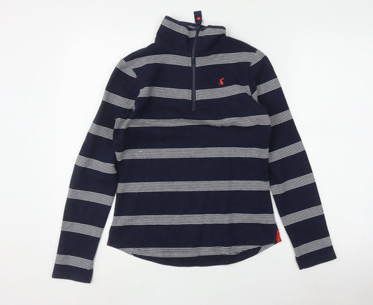 Joules Women's Blue Striped Pullover Sweatshirt Size 6