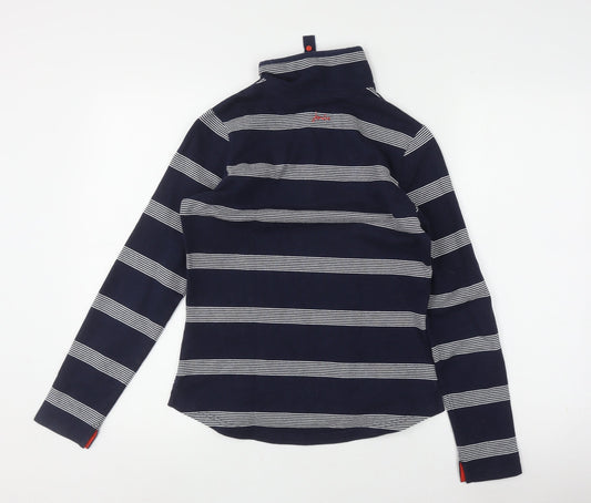 Joules Women's Blue Striped Pullover Sweatshirt Size 6