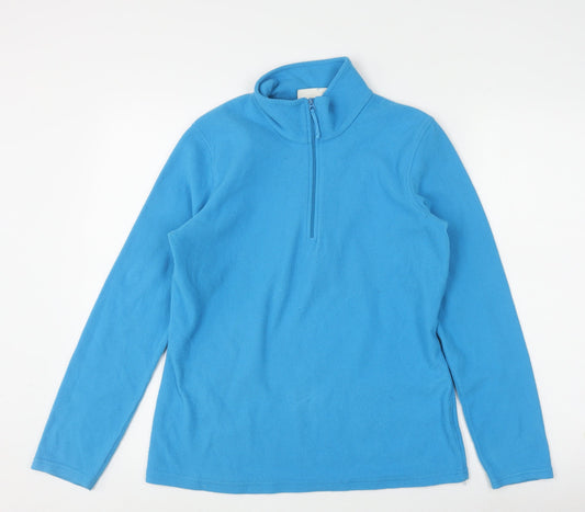 Mountain Warehouse Men's Blue Medium 1/4 Zip Fleece Pullover