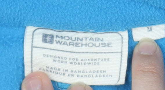 Mountain Warehouse Men's Blue Medium 1/4 Zip Fleece Pullover