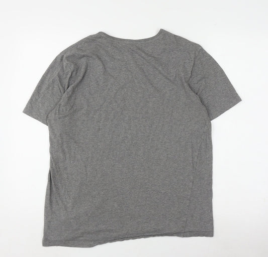 Hugo Boss Men's Grey XL Short Sleeve T-Shirt