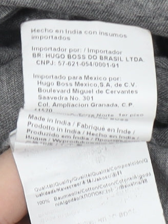Hugo Boss Men's Grey XL Short Sleeve T-Shirt