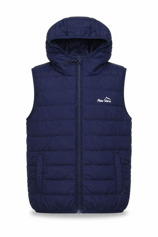 Peter Storm Boys Blue Puffer Jacket 9-10 Years Hooded