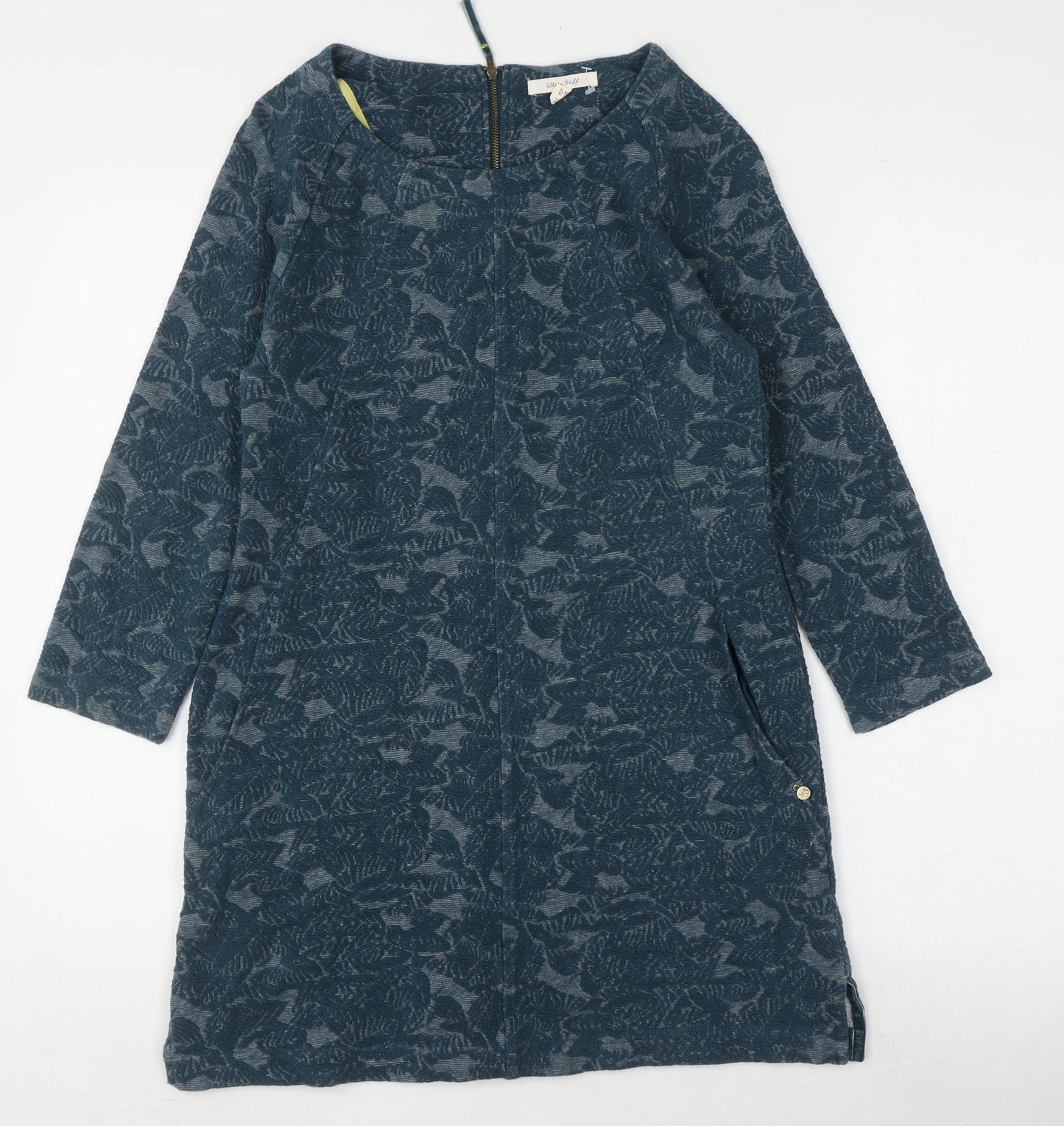White Stuff Women's Blue Shift Dress Size 10