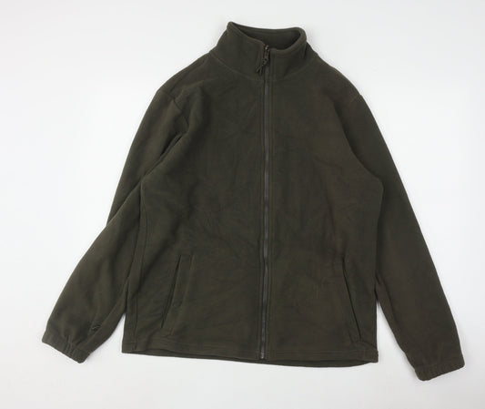 Mountain Warehouse Men’s Green Full Zip Fleece Hoodie