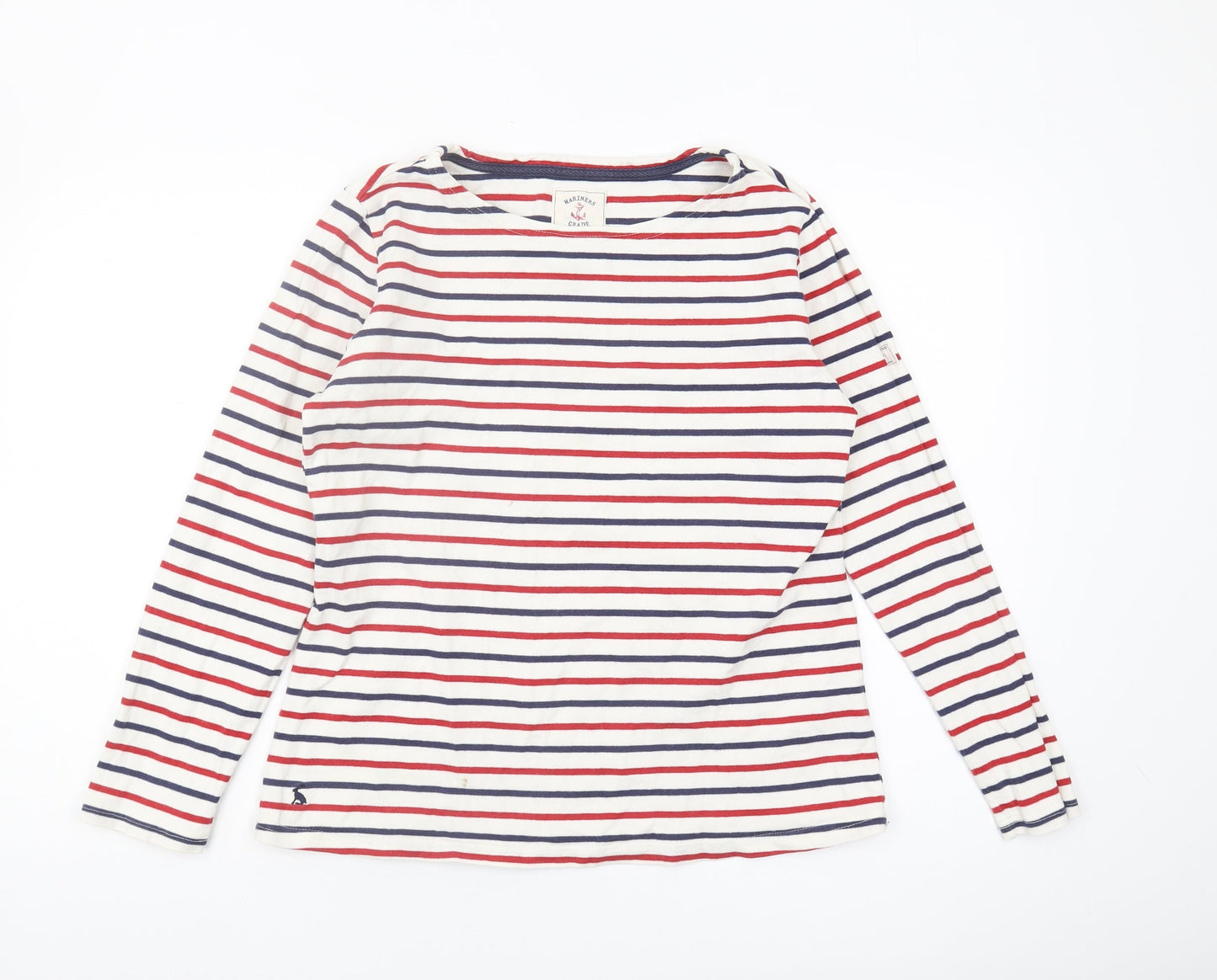 Joules Women's Multicoloured Striped T-Shirt, Size 12