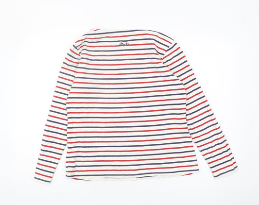 Joules Women's Multicoloured Striped T-Shirt, Size 12