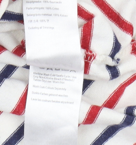 Joules Women's Multicoloured Striped T-Shirt, Size 12