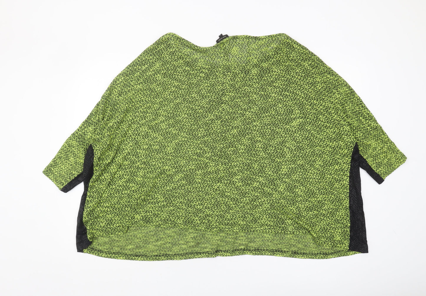 River Island Women's Green Knit Blouse Size 16