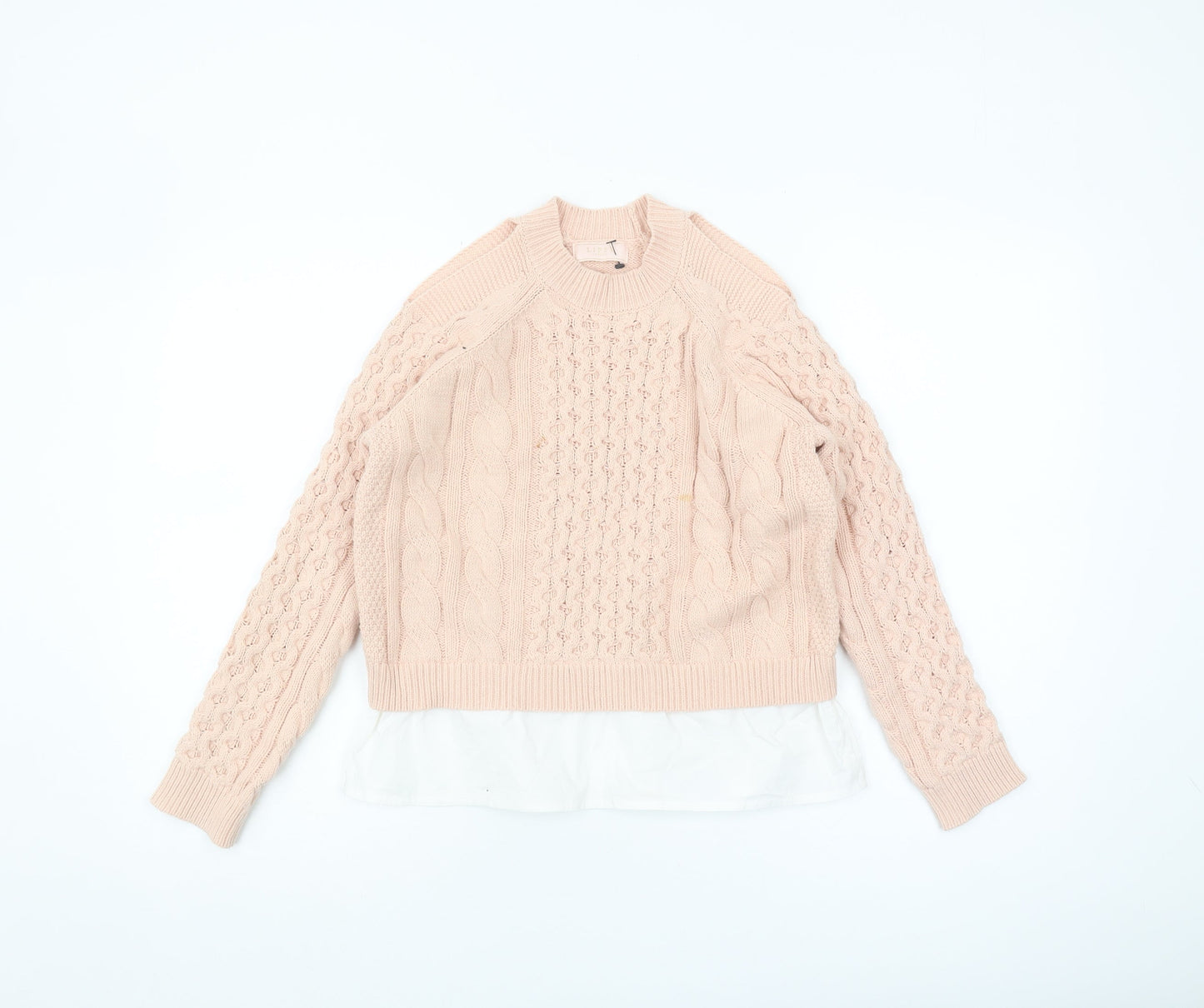 Lipsy Girls Pink Pullover Jumper 9-10 Years