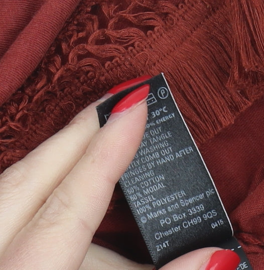 Marks and Spencer Red Women’s Size 18 Basic T-Shirt