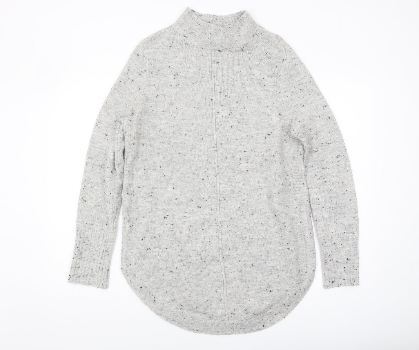 Wallis Women's Grey Mock Neck Pullover Jumper S